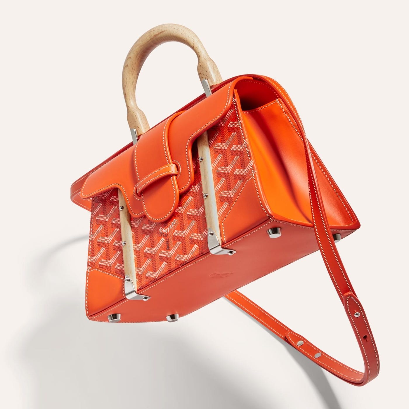 Goyard Saigon Structured Mini Bag Orange - Image 5